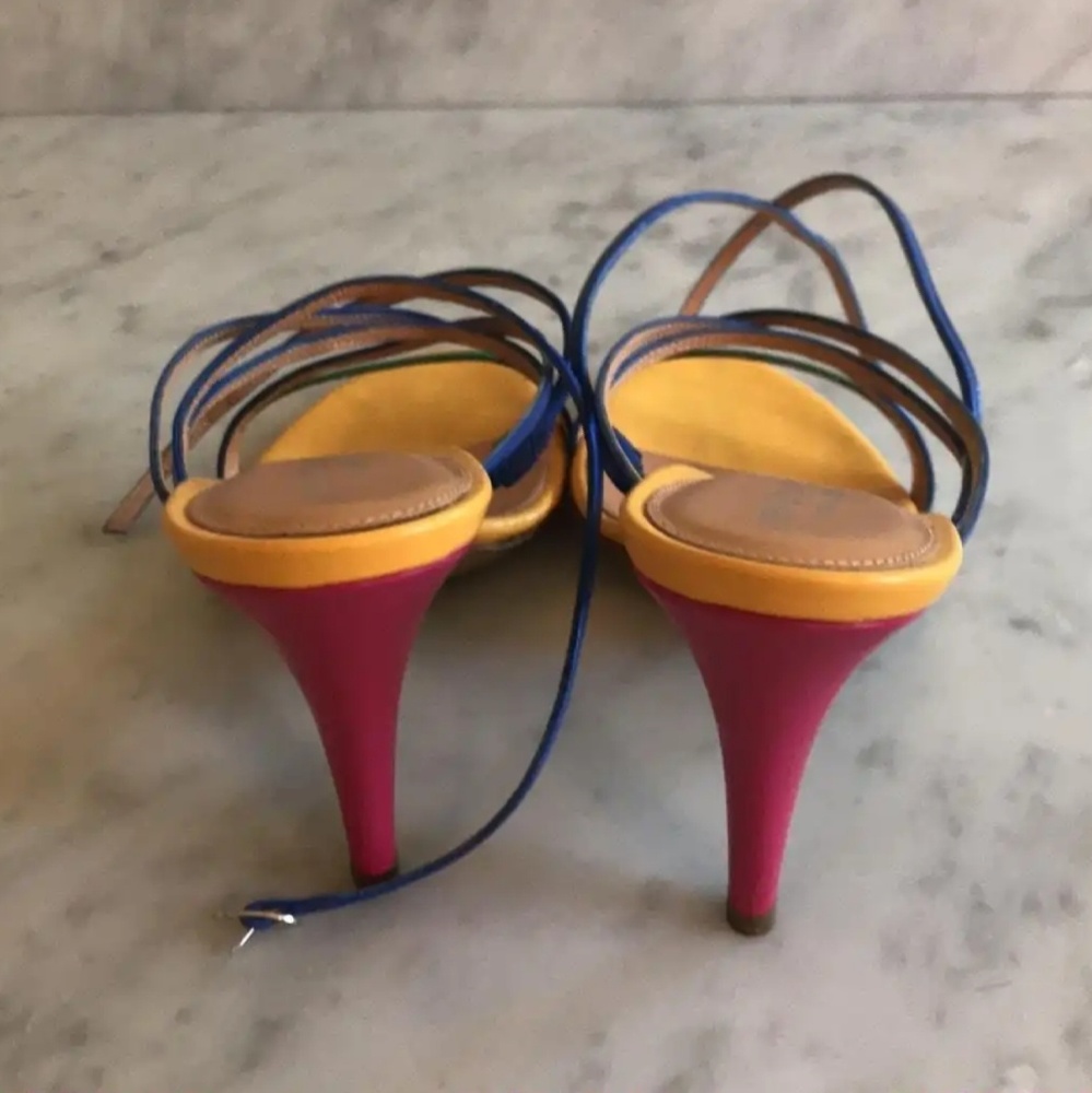 Rare Sergio Rossi Crayola Multi Strap Sandals 35.5 - Picture 4 of 7